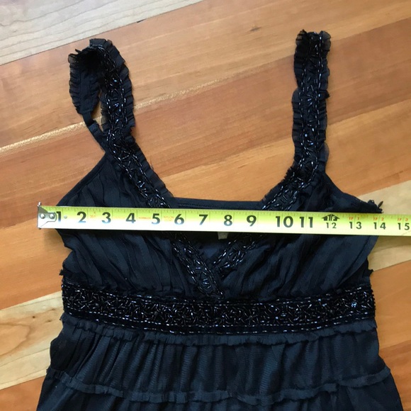 Forever 21 Beaded Black Ruffle Lace Tank Top - Picture 5 of 8